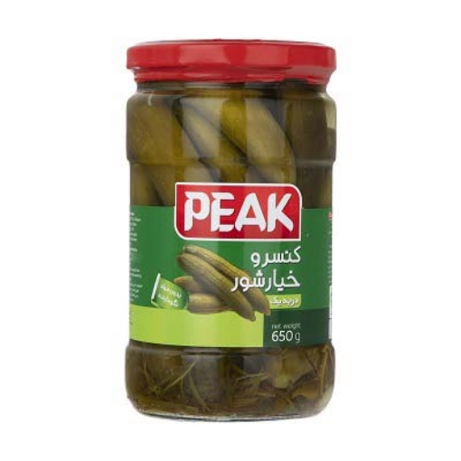 تصویر  کنسرو خیار شور درجه یک پیک - 650 گرم